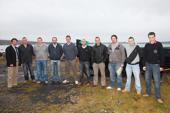 BIM_Certs-0177: 12/12/12: The group that visited Norway from left: Pete McGovern, tutor; Micheal Ó Fatharta, Rosamhíl; Bertie Ó Cualáin, Leitirmealláin; John Joe Lydon, Inverin; Tommy Folan, Seanachmh